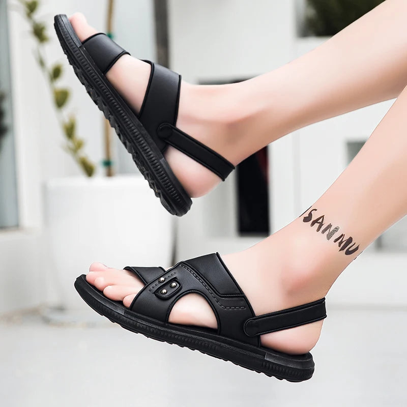 Men’s Open-Toe Summer Sandals – Lightweight & Beach-Ready 🏖️👣