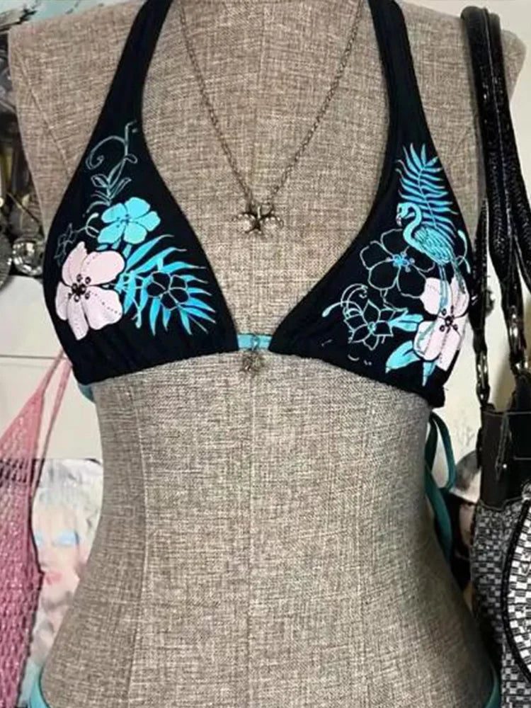 Laced-Up Bikini Set – Sexy Summer Beach Vibes 💋👙