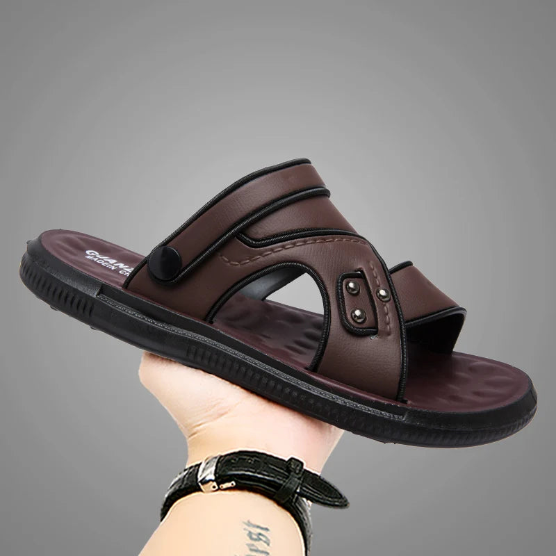 Men’s Open-Toe Summer Sandals – Lightweight & Beach-Ready 🏖️👣