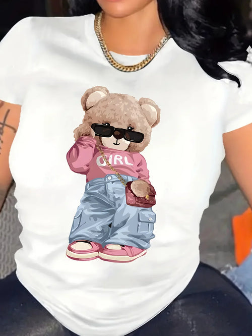 Cute Bear Tee – Comfy & Kawaii Summer Vibes 🧸💖